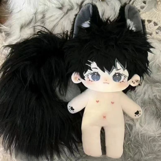 티니숲속 20cm 솜인형 루이 밤이 뼈깅 안경포함 솜뭉치 아이돌 무속성, 1개, 밤이(무골)