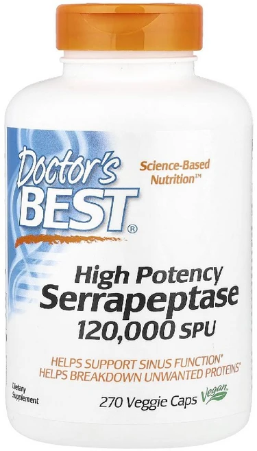 닥터베스트 세라펩타제 Serrapeptase 120000SPU 270정, 1개 - 쿠팡