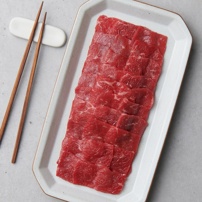 [G][농협안심한우] 1등급 국내산 한우 우둔살 슬라이스 (400g/냉장), 1개