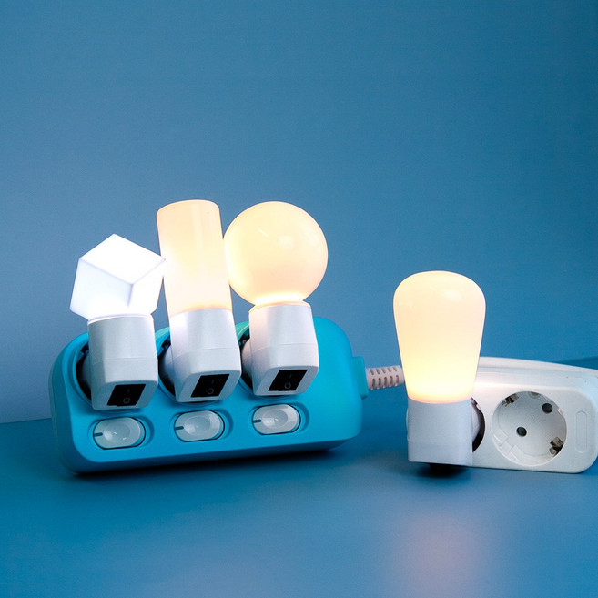 룸인커머스 LED 콘센트조명 취침등 무드등 수유등 1개, 실린더_전구색, 상세 설명 참조