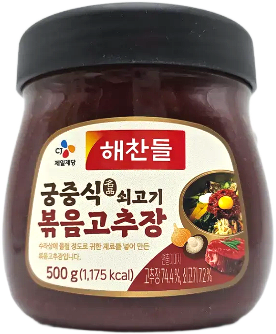 해찬들 궁중식 쇠고기볶음 고추장, 500g, 1개