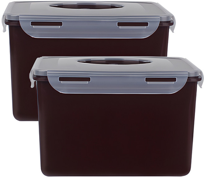 제오닉 코코아락 원핸들 김치통, 4L, 2개