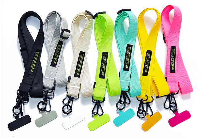 리빅스 핸드폰 목걸이 크로스 스트랩 휴대폰 폰스트랩 스마트폰 핸드폰줄 고리, 1개, 블랙