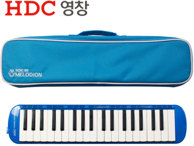 10위 - HDC영창 멜로디언 YM-37B + 케이스, 블루, 1개