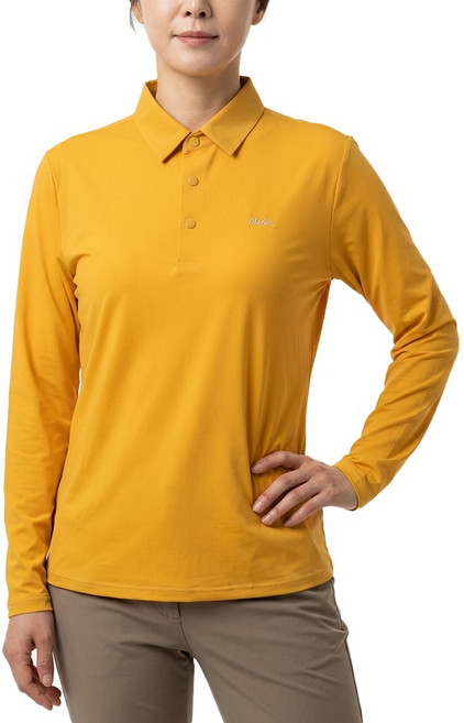 모렉스 여름 여성 긴팔 쿨 카라 티셔츠 스판 골프 등산 아웃도어 상의 하이브리드 티 450