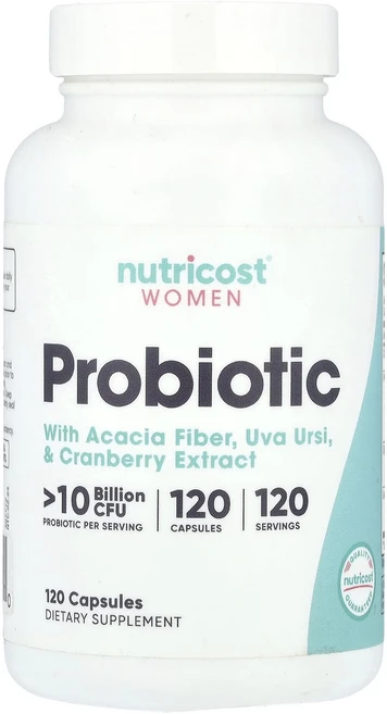 Nutricost 여성 프로바이오틱 100억CFU 캡슐 120정, Nutricost여성프로바이오틱100억CFU캡슐120정, 1개 - 쿠팡