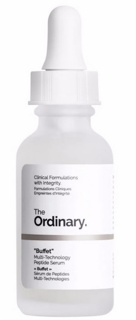The Ordinary Buffet 多重技術胜肽精華 改善細紋皺紋 保濕提亮 緊緻肌膚, 1個, 30ml