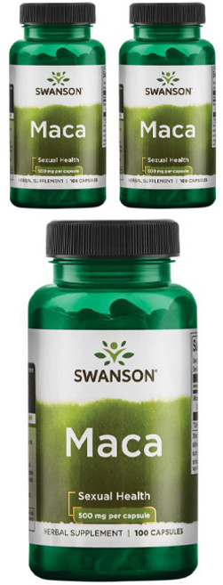 스완슨 마카 500mg 캡슐, 100정, 3개