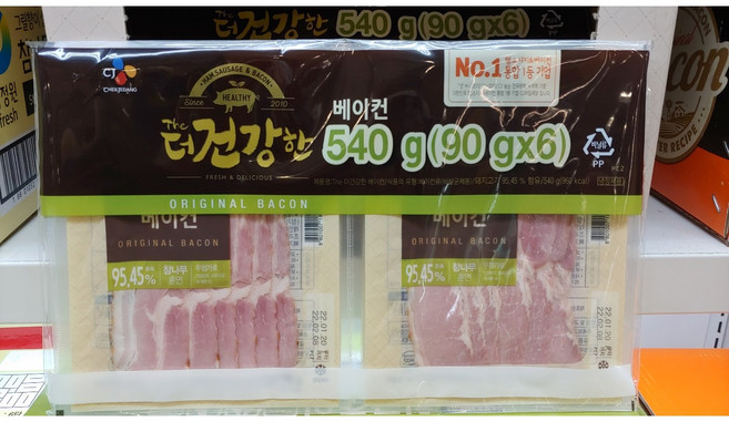CJ 더건강한 베이컨 90g 2입, 6개