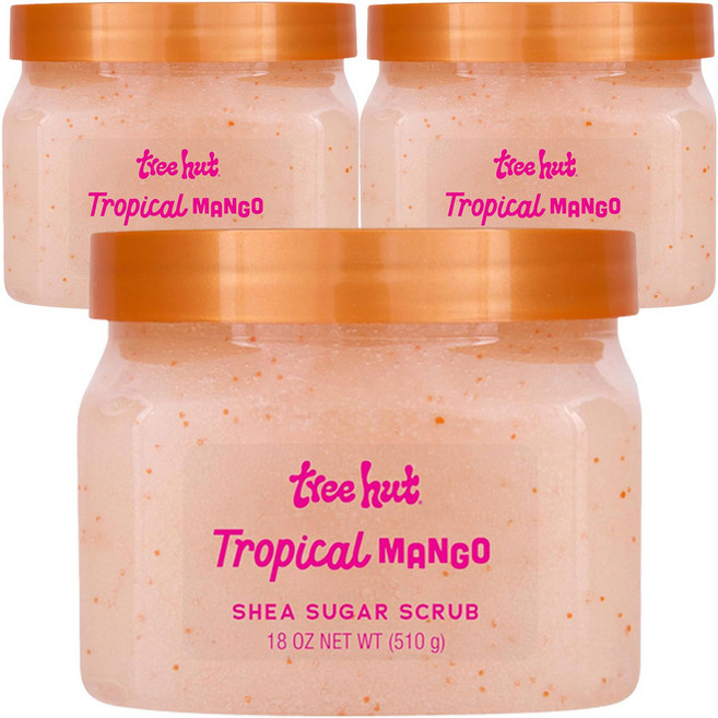 트리헛 시어 슈가 스크럽 트로피컬 망고 Tree Hut 510g 3개