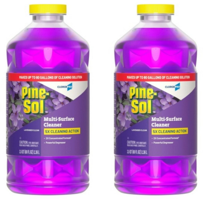 파인솔 PineSol 라벤더 다용도 부엌 화장실 벽 세제 세정제 2.36L 2개