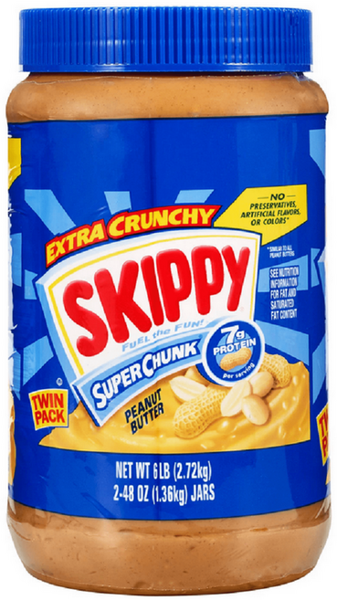 스키피 수퍼 청크 피넛 버터, 1.36kg, 3개