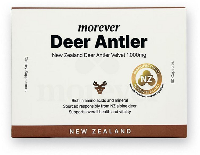 모에버 모어 디어 앤틀러 뉴질랜드 녹용 캡슐 Morever More Deer Antler, 1개