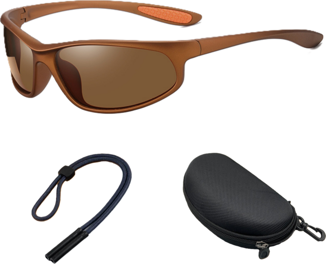 리스펙 무광 20g 초경량 러닝 스포츠 선글라스, 1개, 무광 브라운