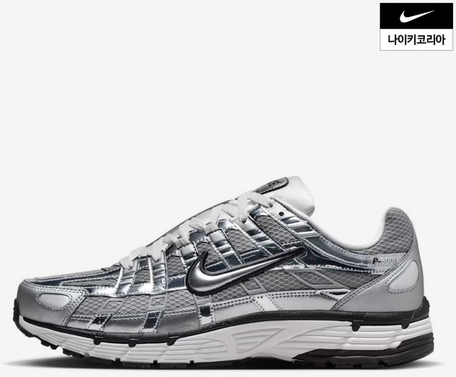 나이키 P6000 남성 메탈릭 실버 패션화 운동화 런닝화 데일리 스니커즈 국내정품