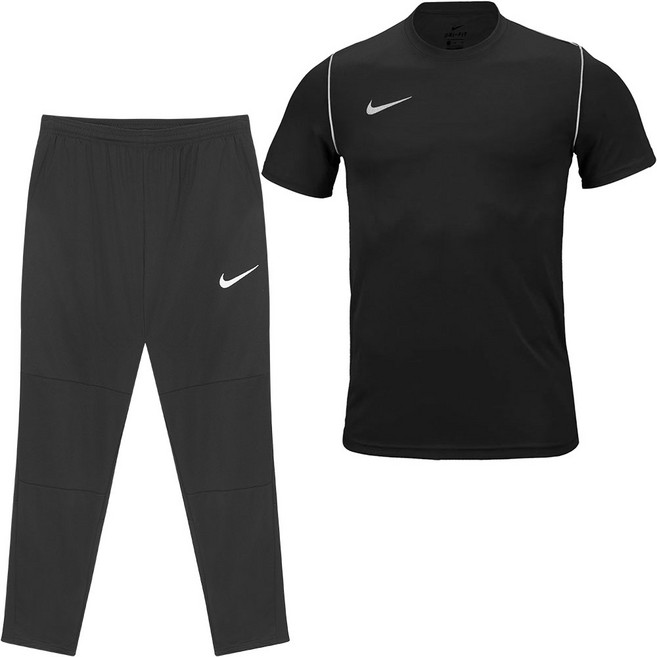 나이키 기능성 반팔티 트레이닝 바지 반팔 티셔츠 운동복 세트 남여공용 트레이닝복 + ALS 마스크