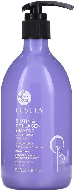Luseta Beauty Biotin Collagen 샴푸 For Thin Dry Hair 16.9 fl oz (500 ml), 1개, 500ml - 쿠팡
