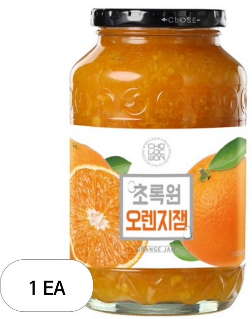 초록원 오렌지잼, 1kg, 1개