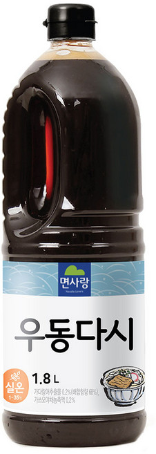 면사랑 우동다시 소스, 1.8L, 2개