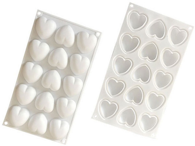 허브인 동글 통통 하트 실리콘 몰드