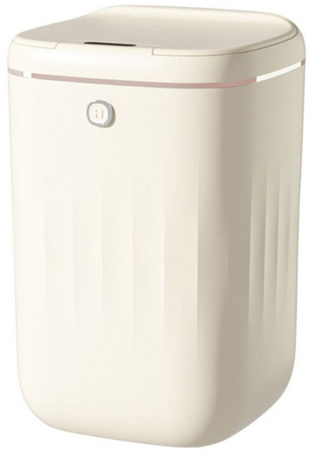 智能美學自動感應式垃圾桶 20L, 奶油色