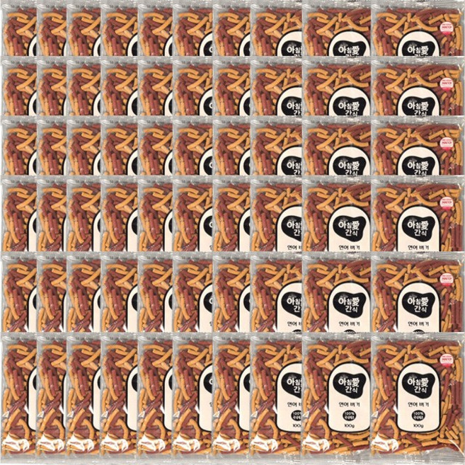 아침애간식 애견용 버거, 오리고기, 100g, 60개