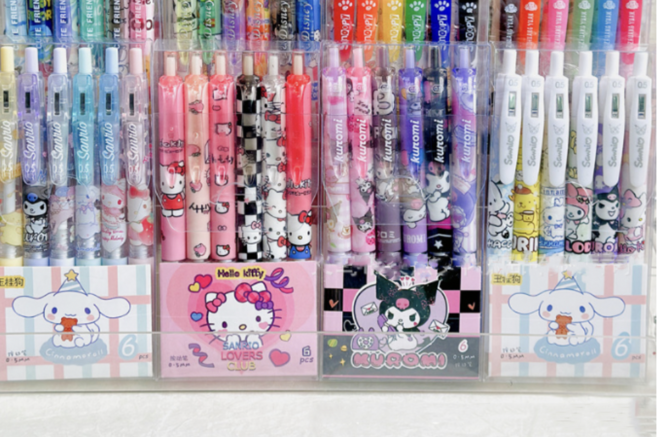 시나모롤 볼펜세트(6P) 중성펜 학생 필기구