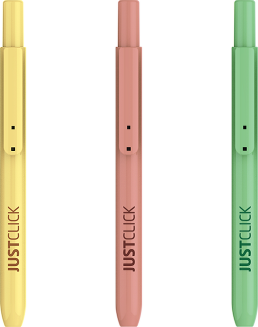 모리스 저스트클릭 내츄럴 형광펜 S 낱개 / 노크식 / 볼펜식 / 톤다운 컬러 / 뚜껑 없이 사용하는 / 간편하게 사용 가능한, Green