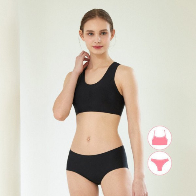 베이직엘르 베이직스킨 X백 래쉬가드이너브라+팬티SET BEL-S247K 3177599