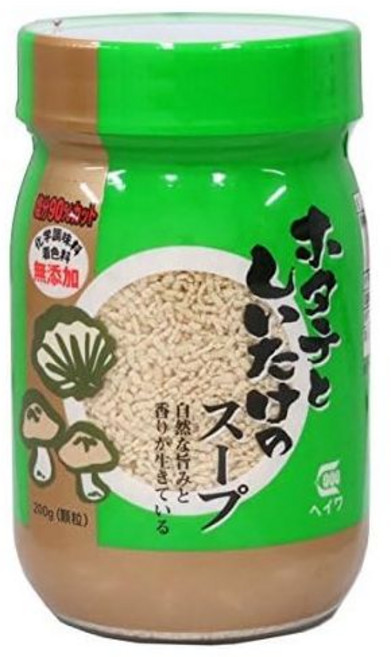 일식 국물 조미료 90% 가리비와 표고버섯 스프 200g 화학 착색료 무첨가, 2개