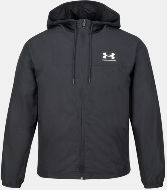 [언더아머] NC불광점 부드럽고 가벼운 안감 메쉬 바람막이 남성 UA 라이벌 우븐 윈드브레이커 재킷 블랙 1390149-001