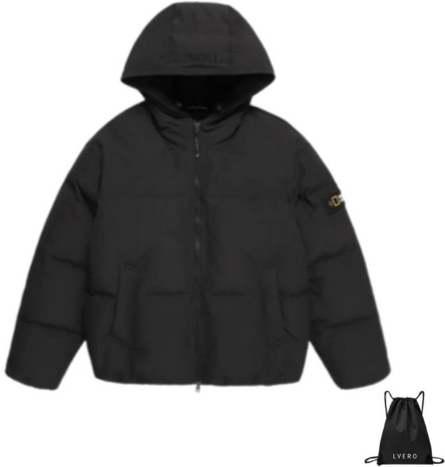 남녀공용 내셔널지오그래픽 패딩 후드 헤론 구스 다운 점퍼 겨울 아우터 (르베로 다용도가방 지급)