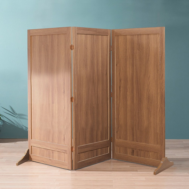 접이식 3단 (1800x1500) 파티션 가림막 식당 칸막이 가벽 공간분리, 올아카시아