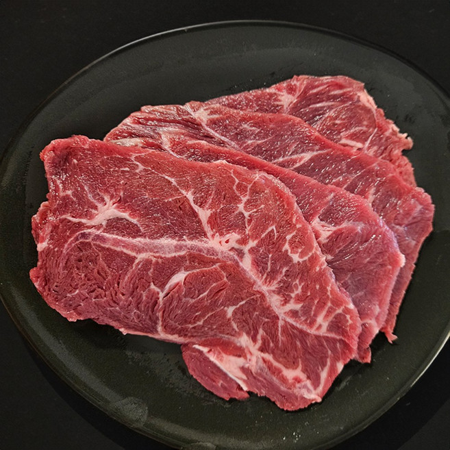 [빌리푸드] 청정 미국산 소고기 부채살 구이용 초이스등급, 3세트, 200g