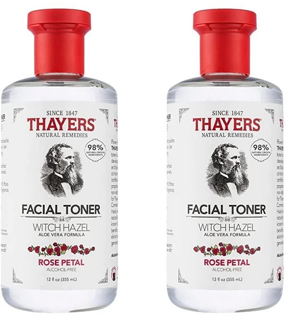 세이어스 위치 하젤 알코올 프리 토너 로즈 페탈, 355ml, 2개 - 쿠팡