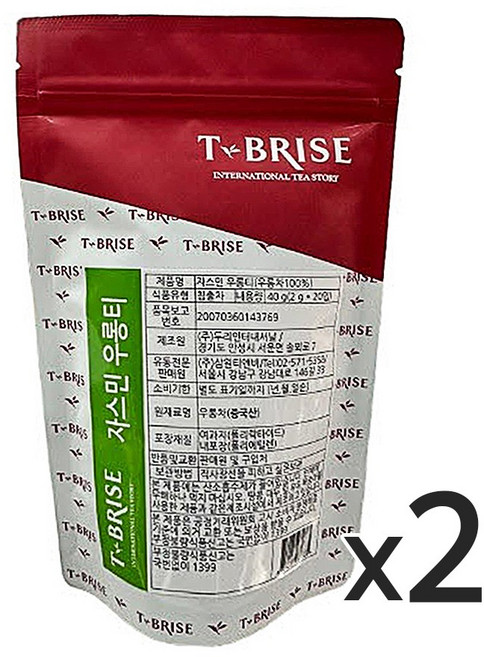 티브리즈 자스민우롱, 20개입, 2개, 2g