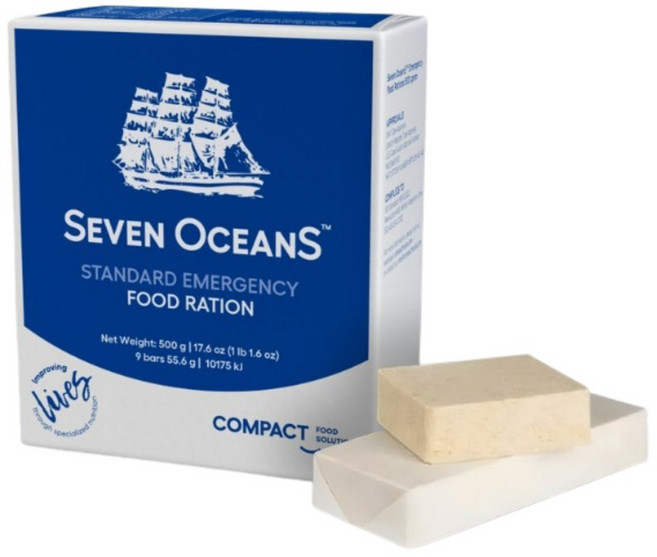 Seven Oceans 標準應急口糧500克9條裝, 1個
