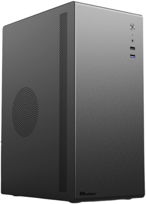 infinotec 電腦主機 12核文書商務辦公遊戲主機, 16GB M.2 SSD 256GB