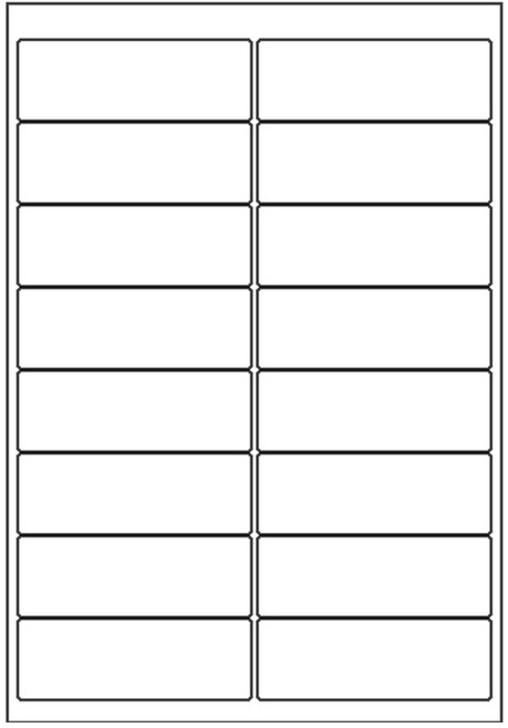 오피스라벨 A4 라벨지 16칸(2x8) 100매 흰색 주소용라벨 우편발송라벨 DM라벨 폼텍 규격 라벨용지 라벨지, 100개