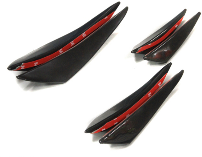 미니 카나드윙 3종 카본 블랙 휀다 에어댐 립댐, 대형