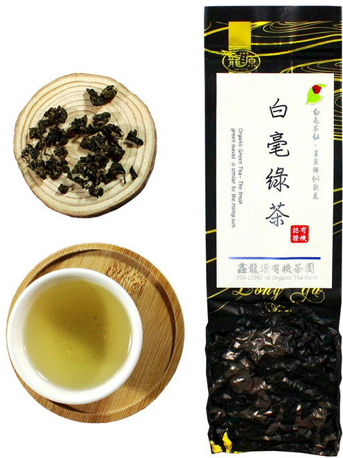 鑫龍源 有機白毫綠茶茶葉 杉林溪高山茶 SGS檢驗合格, 100g, 1個, 1個裝
