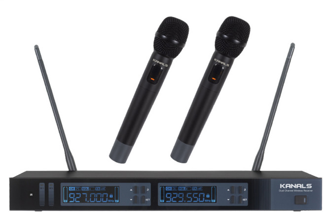 카날스 무선마이크 MW-720 고급형 공연용 교회 보컬 강의, 무선핸드+핀마이크