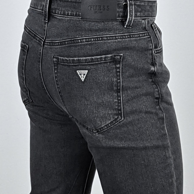 백화점 정품 게스 남성 베이직 릴렉스 테이퍼드 그레이 데님 청바지 GRY