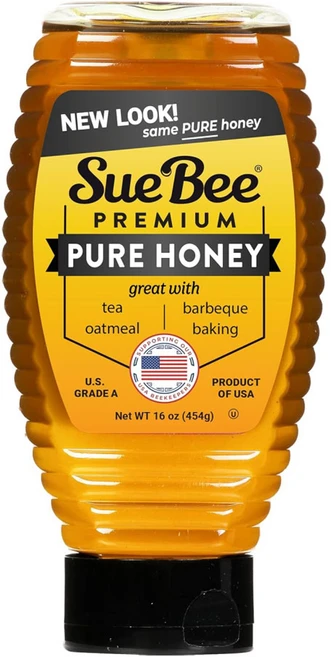 Sue Bee 퓨어 허니 프리미엄 꿀 454g, 1개 - 쿠팡