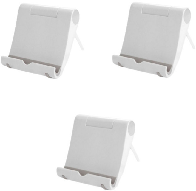 아일리브 각도 조절 핸드폰 테블릿 거치대, 3개, 화이트