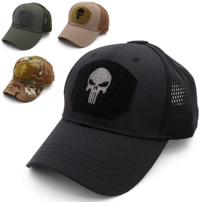 퍼니셔 벨크로 메쉬 모자 야구 볼캡 밀리터리