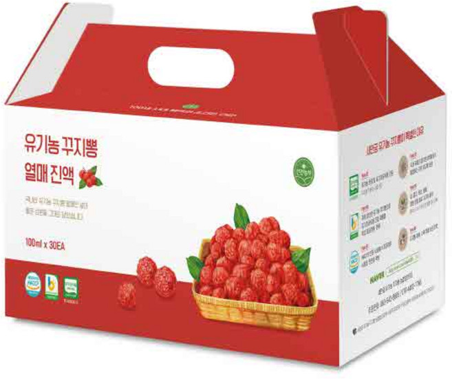 찬들마루 국내산 유기농 꾸지뽕 열매 진액 100mlx30봉, 30개