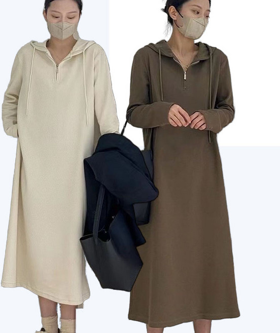 반집업 후드맨투맨 롱 맨투맨 원피스 루즈핏 긴팔맨투맨 질좋은 캐주얼 긴팔티