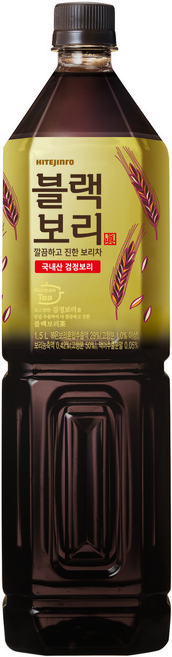 하이트진로 블랙보리 음료, 1.5L, 4개