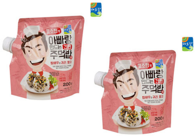 해초랑 아빠랑 만드는 간편 주먹밥, 2개, 200g